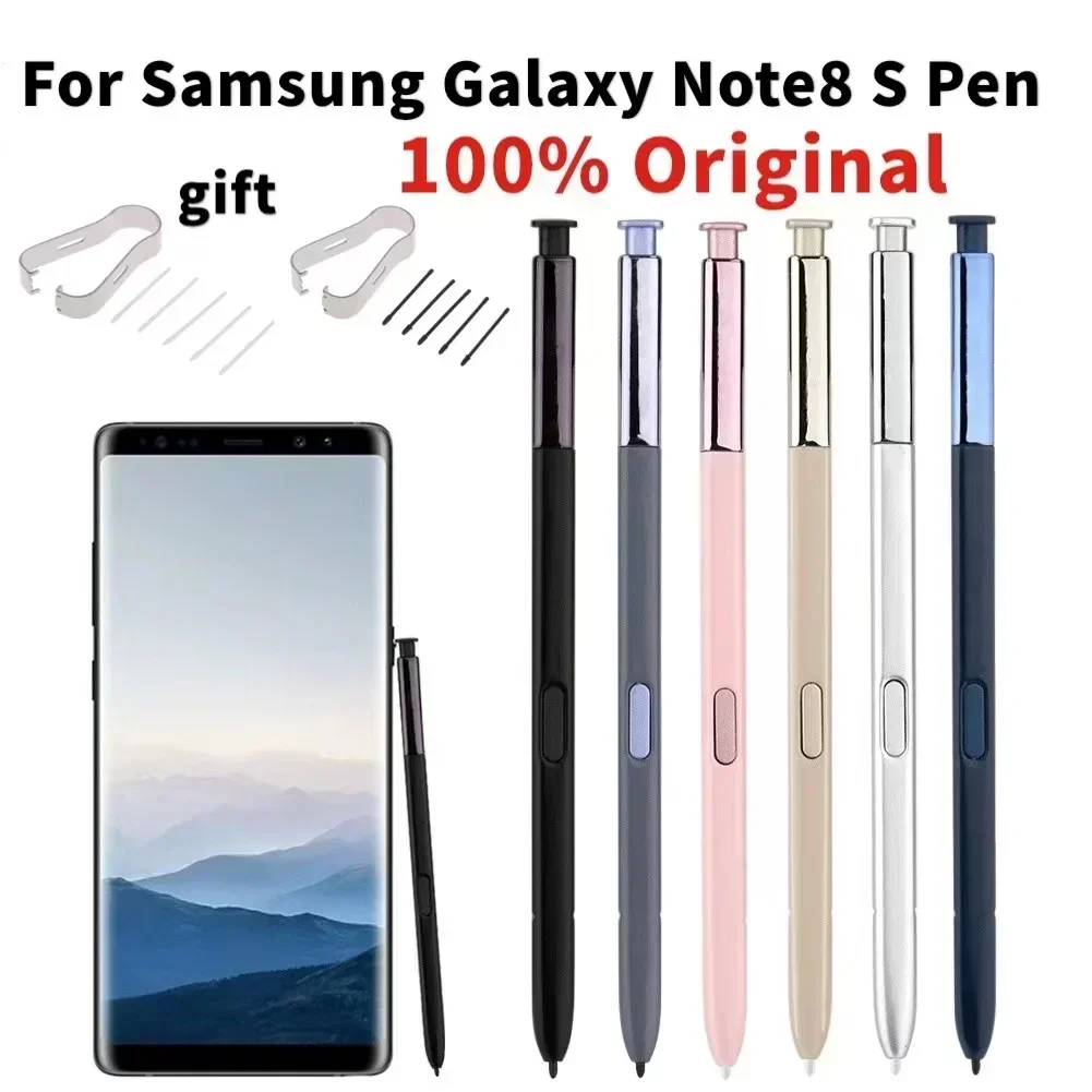 

Стилус для сенсорного экрана S Pen для Samsung Galaxy Note 8 SM-N950 N950P N950V SM-N9508, сменный емкостный стилус + логотип