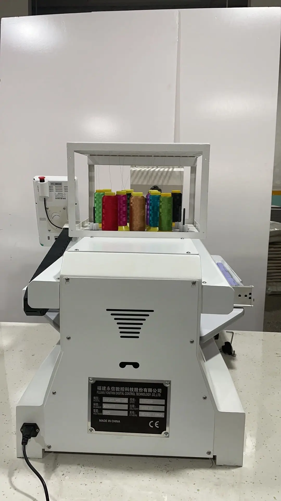New Single Head Computer 1200 Rpm Monogram Embroidery Machine Home Use T-shirt Hat Cap Embroidery Machine for Sale