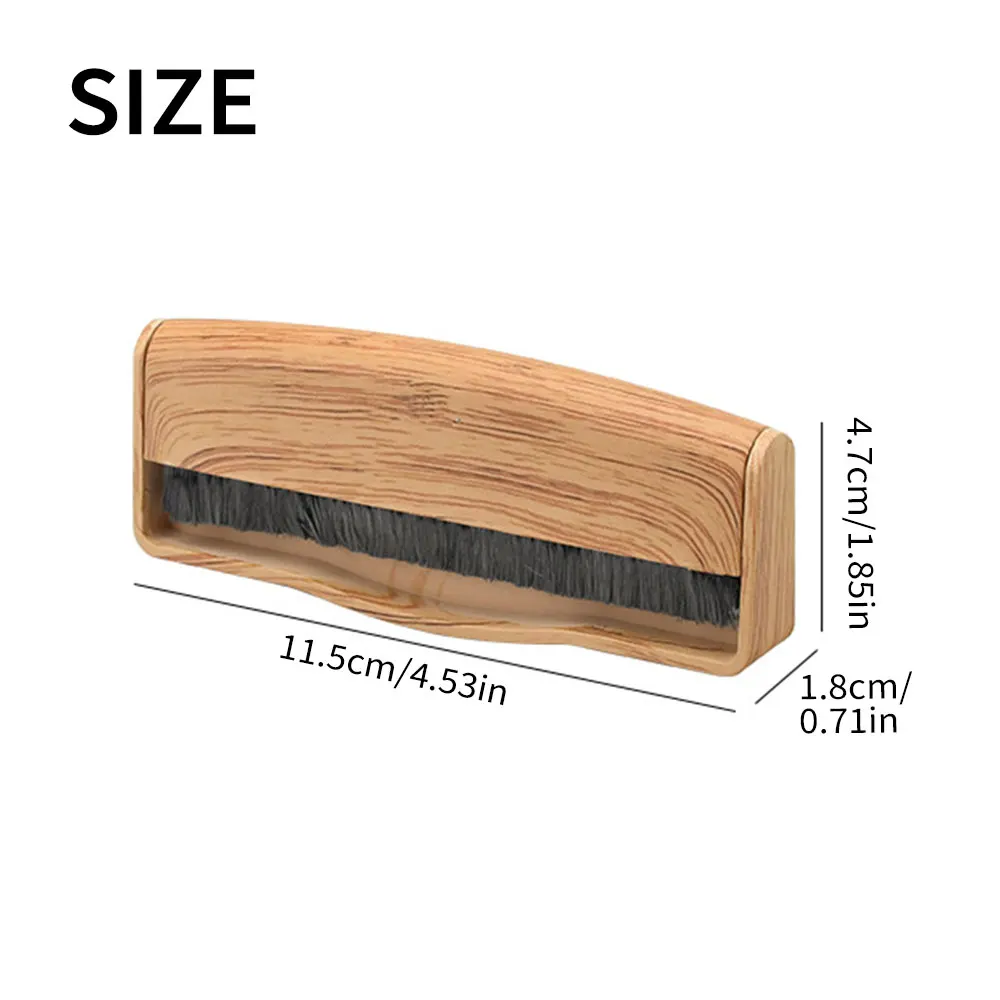 Wood-Tone Record Cleaner Brush - Vinyl Cleaner Record Brush - Carbon Fiber Anti-Static Vinyl Brush - Record Player Accessories #2