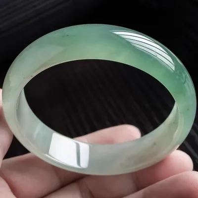 

Natural Myanmar Jade 54mm-62mm bracelet exquisite princess bracelet to send girlfriend to send mother Hetian jade