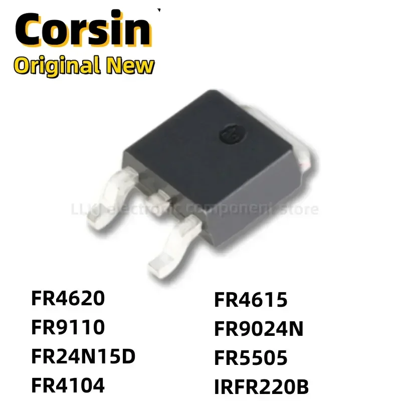 1pcs IRFR4620 IRFR9110 IRFR24N15D IRFR4104 IRFR4615 IRFR9024N IRFR5505 IRFR220B TO252 MOS Fet/