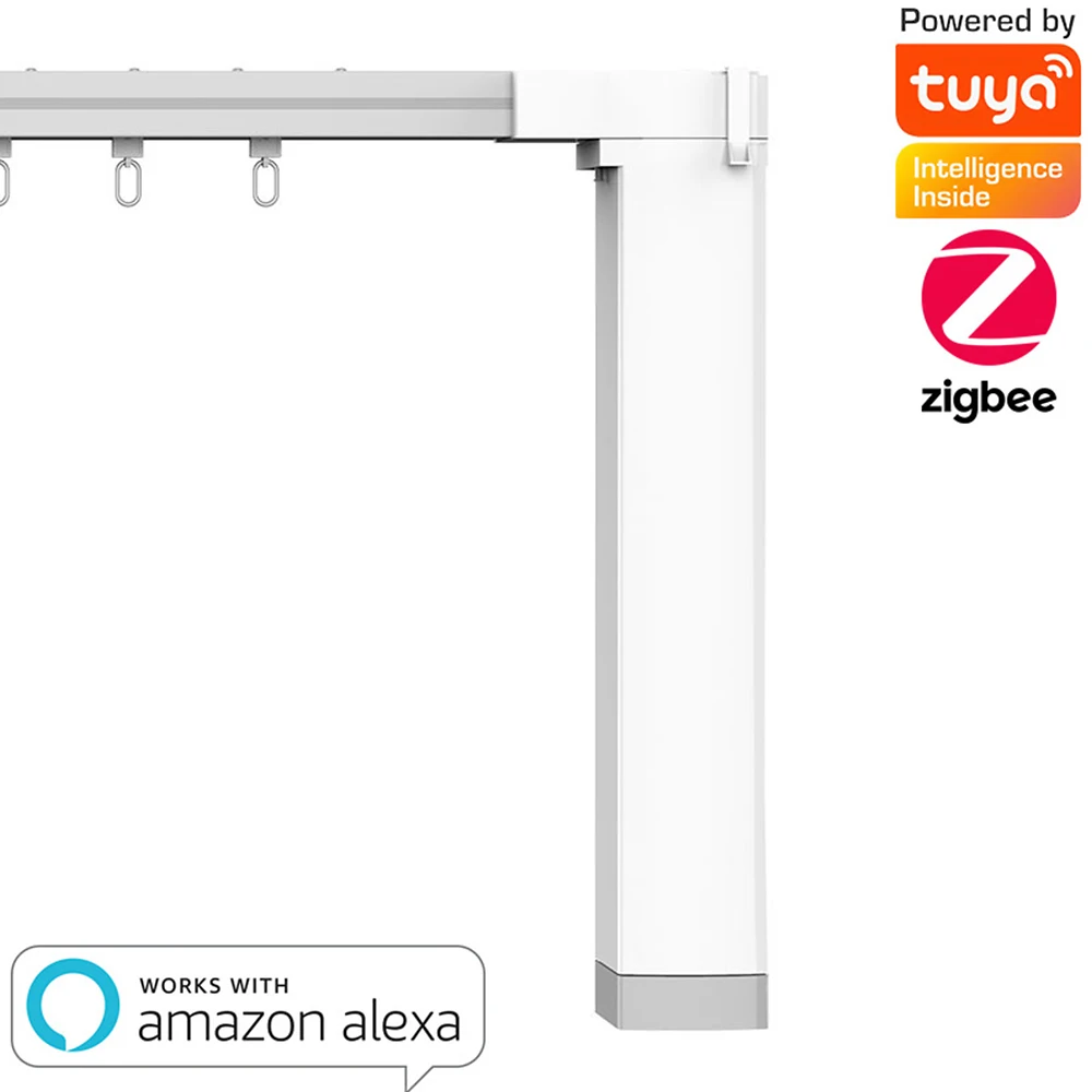 Tuya Smart Zigbee Electric Curtain Motor WiFi App Smart Timing Remote Control Works With Smart Life Tuya Alexa Google Assistant