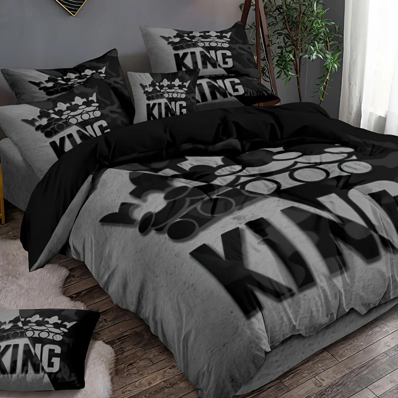 grey-and-black-king-size-bed-pattern-down-duvet-cover-set-soft-and-comfortable-bedroom-and-dormitory-decoration-bedding-set