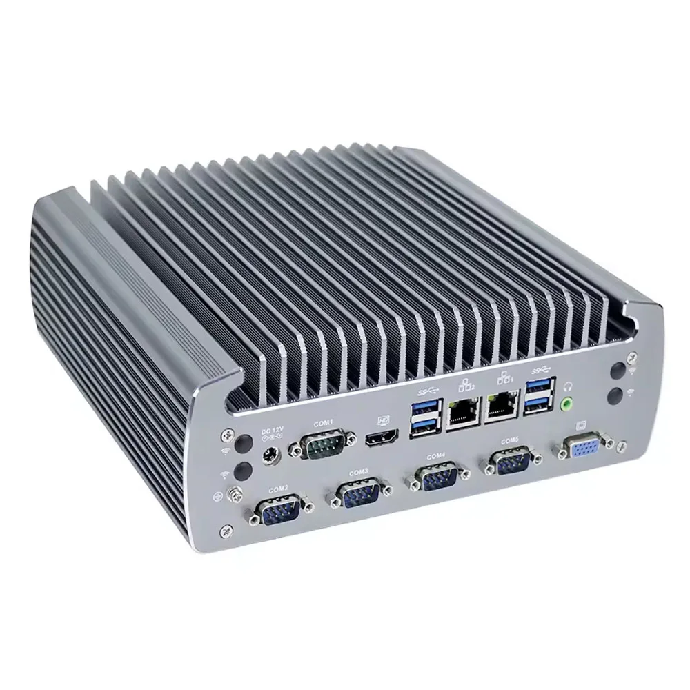 Partitore Robusto PC industriale i3-6100T/i5-6500T/i7-6700T Dual LAN 6COM CAN Bus per uso medico/automatico