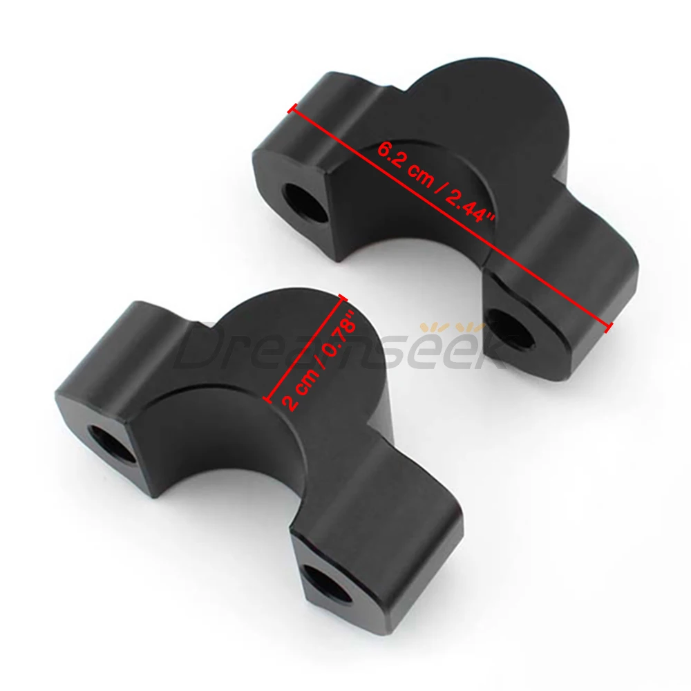 Black Handle Bar Risers Clamp for Yamaha Tenere 700 XT700Z 2019 2020 2021 2022 Motorcycle Handlebar Riser Mount Adapter Aluminum