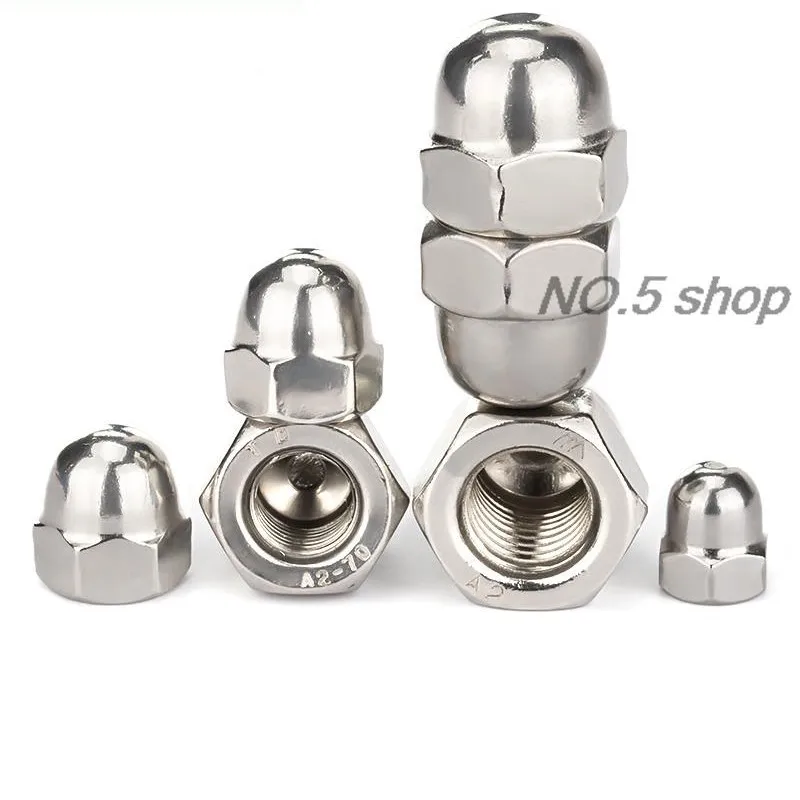 5Pcs M8 316 Stainless Steel Cap Nut Screw Cap