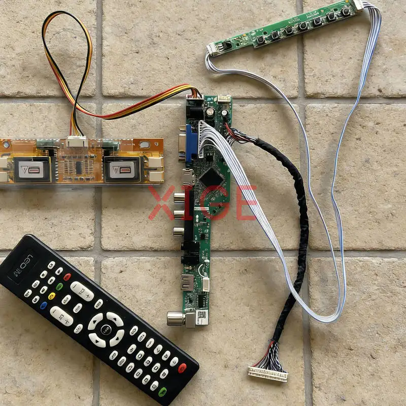 

Плата контроллера привода экрана подходит для M220Z1 LM220WE1 HSD220MKW1 LM220WE3 4-CCFL 1680*1050 1680x1050 30-контактный комплект LVDS USB + AV + VGA + HDMI