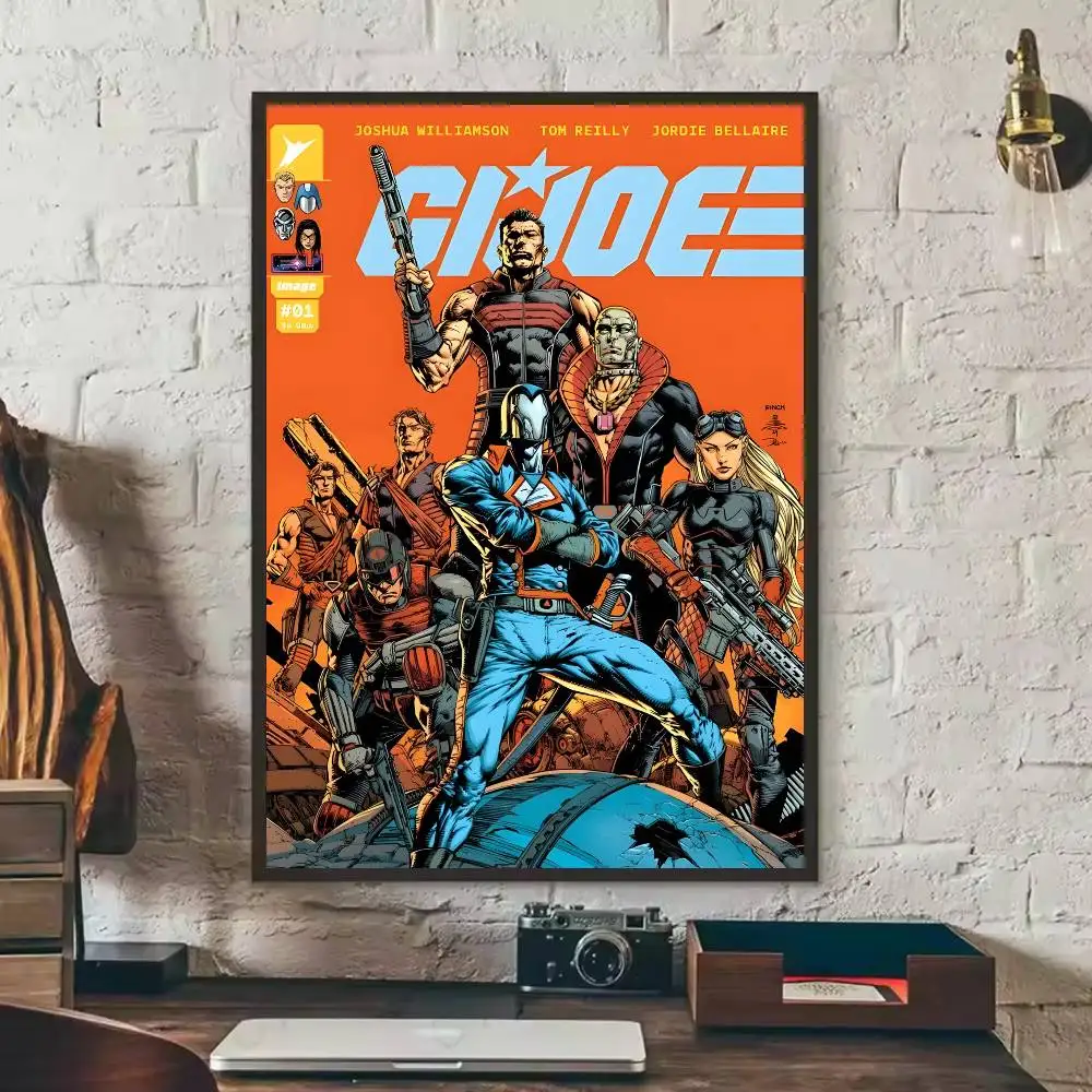 جي.إي. ملصق جو فني ذاتي اللصق مقاوم للماء ملصق ورقي مقهى بار غرفة النوم جدار ديكور #6