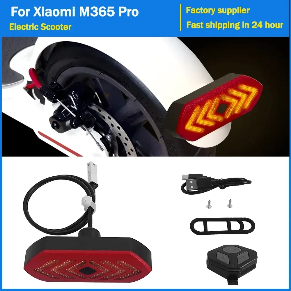 

Modifited Remote Control Turn Signal Light for Xiaomi M365/1S/Pro/Pro2 Electric Scooter LED Warning Turn Light Fender Taillight