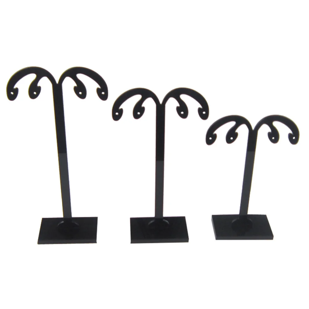 

2 Sets Earrings Display St Acrylic Jewelry ganizer Rack Holder Black For Earrings Bracelets Keys Suitable Room Decor Storing