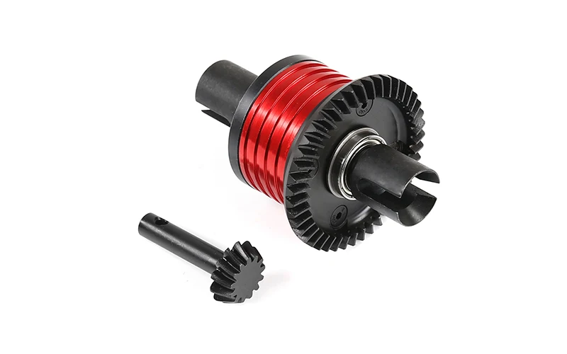 Aluminiowy zestaw tylnego mechanizmu różnicowego z przekładnią spiralną do 1/5 ROVAN ROFUN LT LOSI SIVE-T