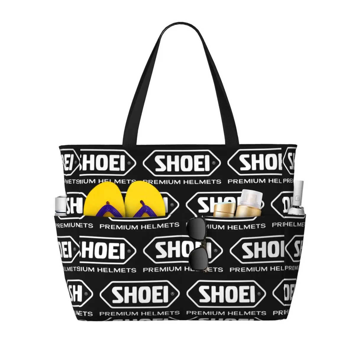 Shoei Motorcycle Helmets Beach Tote Bag Sport Gym Yoga Duffle Large Tote Bag Women Travel Bag Fitness bag