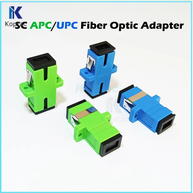 

High Precision Fiber Optic SC APC/UPC Optical Coupler Simplex Single-Mode Optic Adapter SC APC Fiber Flange 50-500pcs/lot FTTH