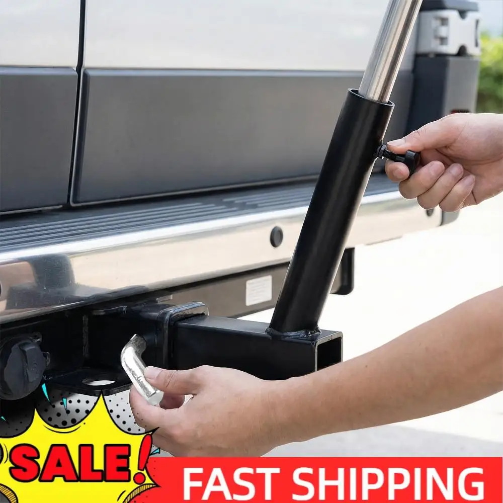 

Trailer Bumper Flagpole Holder Rust Proof Vehicle Rear Flag Pole Mounting Bracket Multi-Purpose For SUV RV Pickup Car Truck