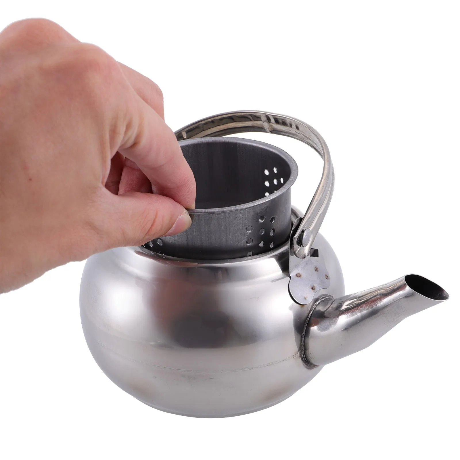 Stainless Steel Tea Kettle Heavy Duty Boil Water Kettle Home Teakettle Efficient Thermal Conductivity Quick Boil Safe Sanitary