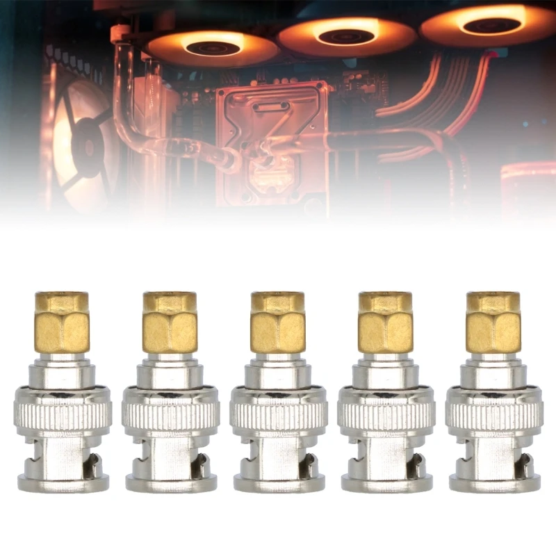 SMA ذكر إلى BNC ذكر محول لاسلكي موصل هوائي لنقل الإشارات المستقرة 1 قطعة  5 قطعة  10 قطعة