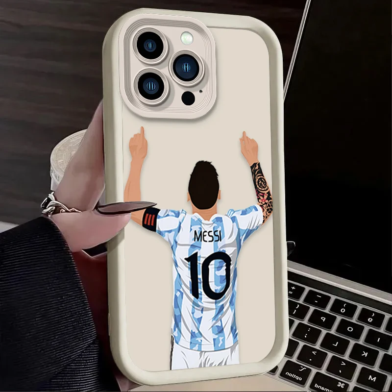 Football M-messi Protective Case for Xiaomi Redmi Note 13 12 11 Pro Plus 4G 5G 12S 11S 10S 10 9 9S Redmi 14C 13C 12C A3 12 Cover