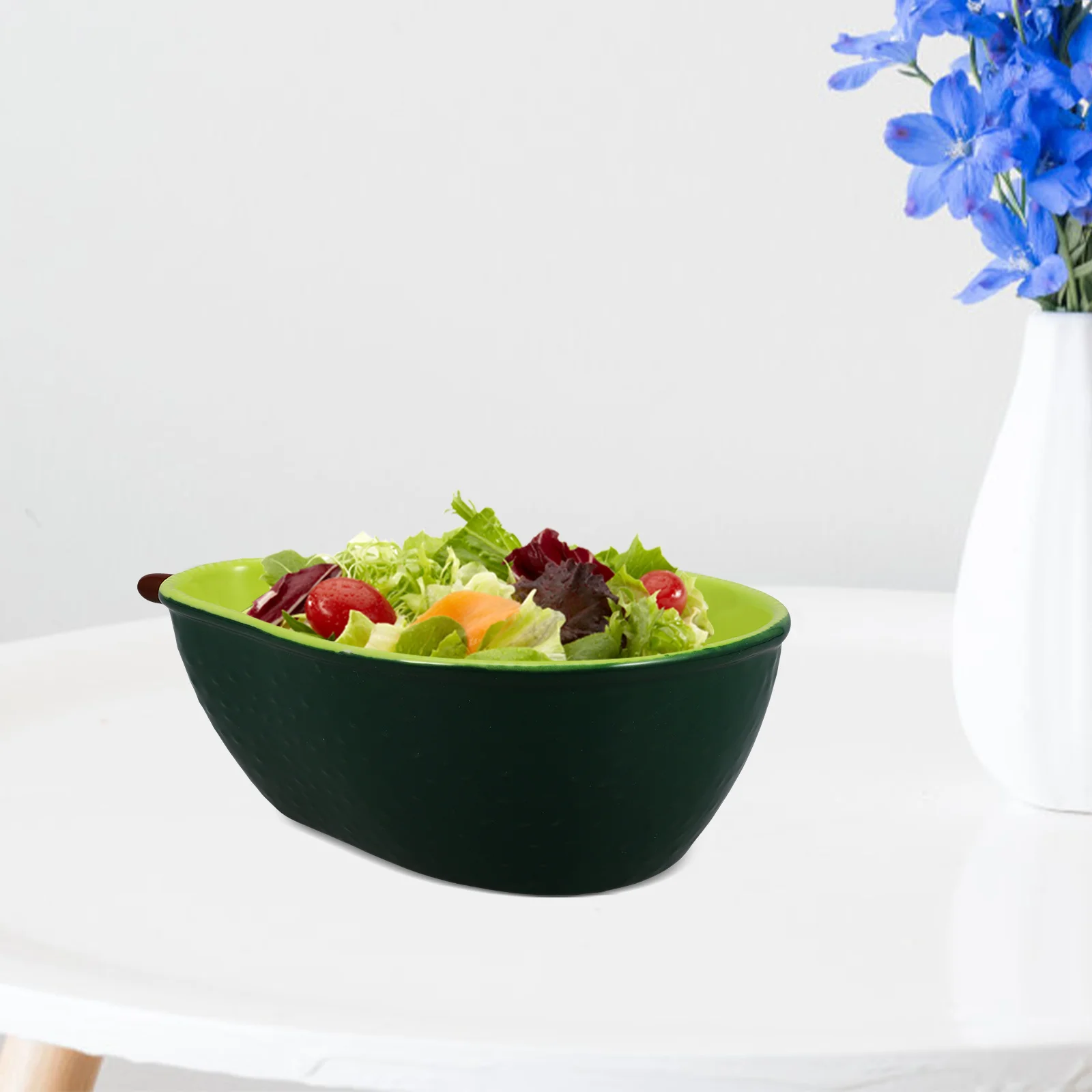 

Avocado Design Ceramic Bowl Household Salad Plate Decorative Printing Food Container Exquisite Dessert Holder Use