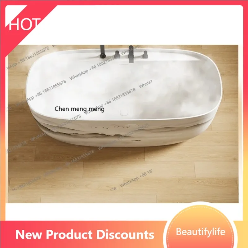 

A13 Song's Aesthetic Detached Bathtub Artificial Stone Villa Hotel Household, Double Bath