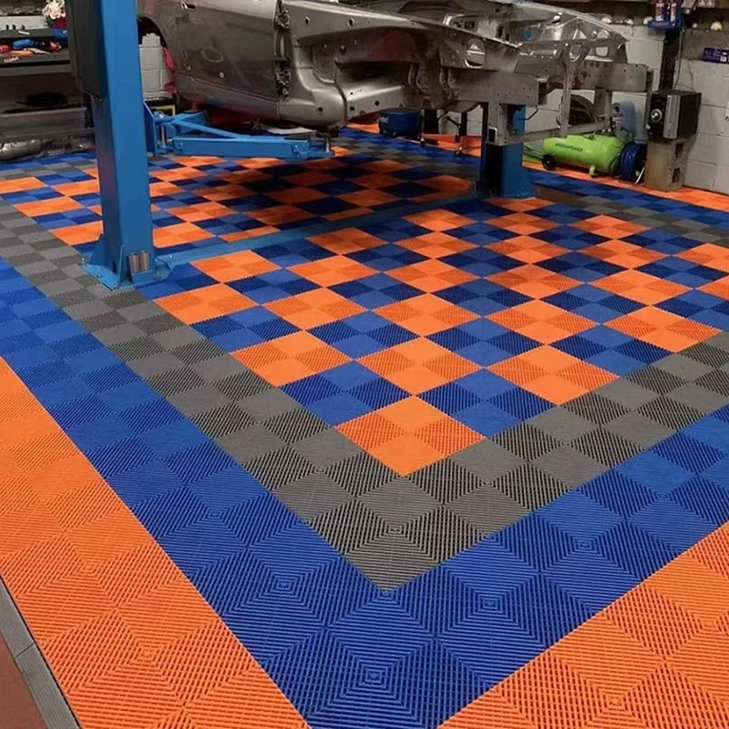 Plastic Modular Pp Pvc Floor Garage Slabs Interlocking Plastic Flooring Waterproof Floor Tiles