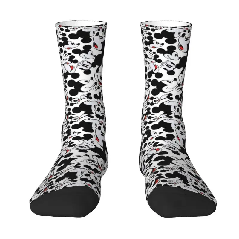 Mickey Mouse Minnie Dress Socks Men's Women's Warm Fashion Novelty Crew Socks