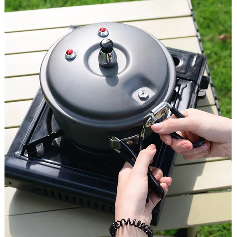 2L 경량 휴대용 접이식 야외 압력솥 (고산 캠핑, 수프 요리 및 다용도 압력 조리용)