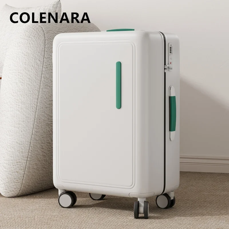 

COLENARA Rolling Suitcase 20"24 Inch USB Charging Trolley Case PC Boarding Case Wheeled Travel Bag Universal Wheel Luggage