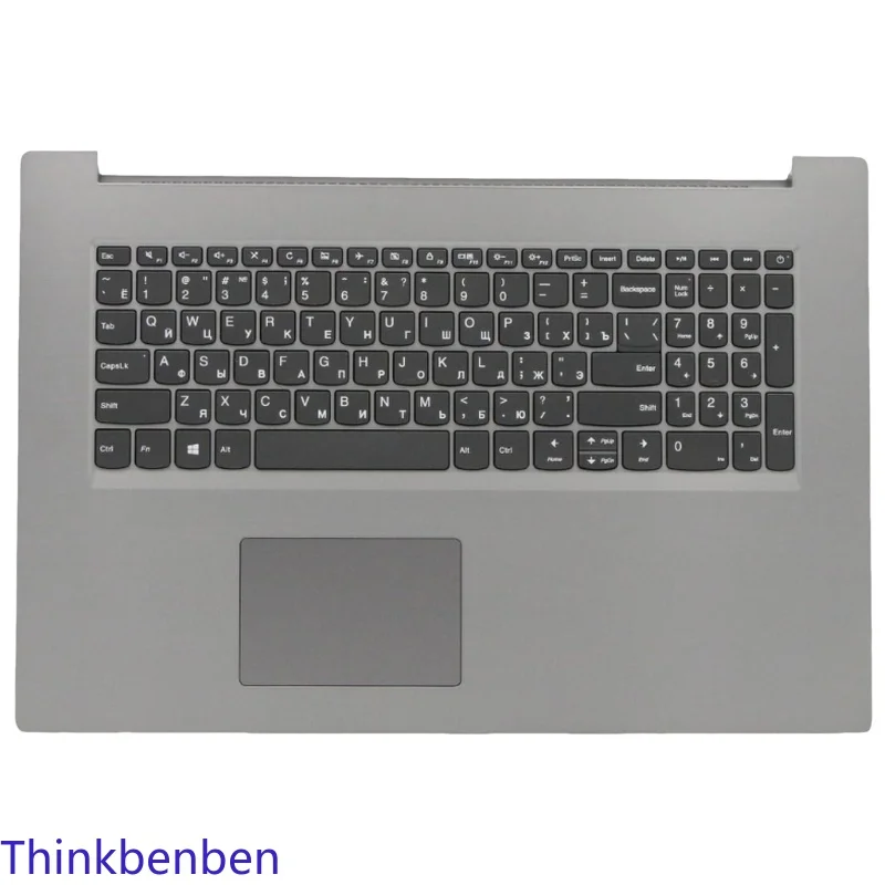 

Российская верхняя часть корпуса (пальмрест) клавиатуры Platinum Grey для Lenovo Ideapad L340 17 17API 17IWL 5CB0S17176