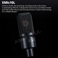 Godox XMic10L XLR Cardioid Condenser Microphone for Radio Braodcasting Singing Recording Computer Game Live streaming