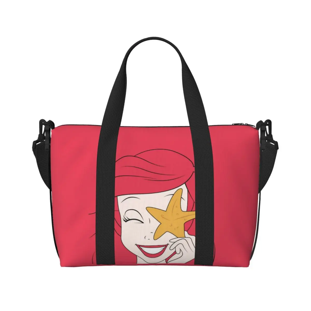 

Custom Large The Little M-Mermaid Tote Bag for Women The Little Mermaid Shoulder Shopping Beach Gym Travel Bag