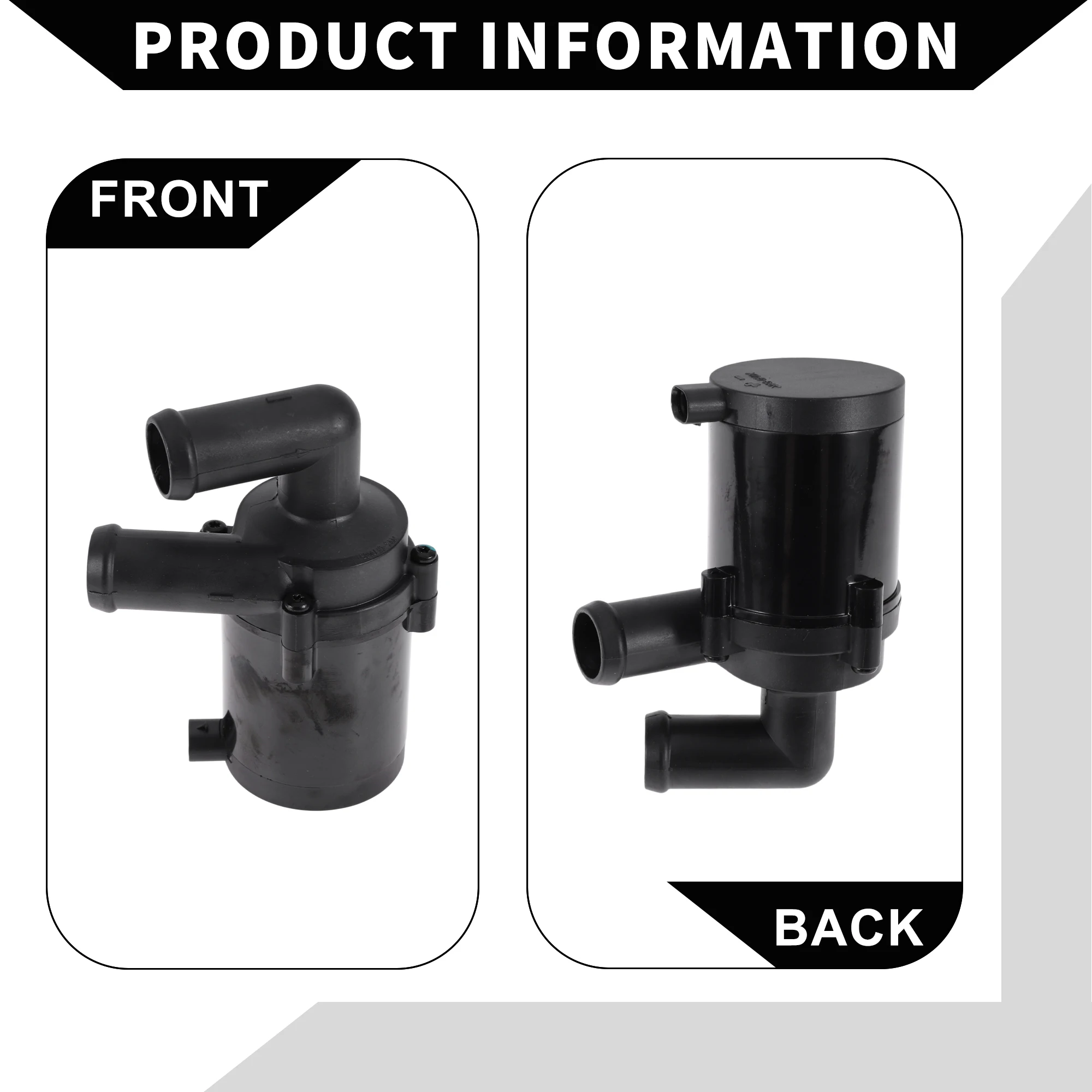 UXCELL Pompa acqua di raffreddamento ausiliaria per Mercedes-Benz Actros MP4/MP5 OM460.907-OM936.916 Pompa del liquido di raffreddamento ausiliaria per auto