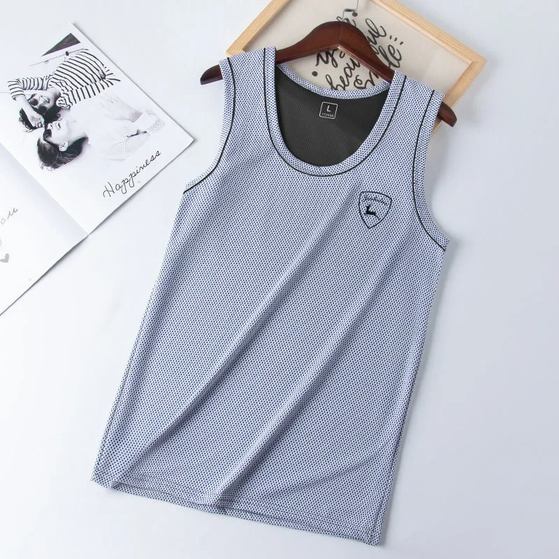 Mens Underwear Sleeveless Tank Top Solid Muscle Vest Undershirts O-neck Sport T-shirt men\'s vest bodybuilding Men\'s tank top