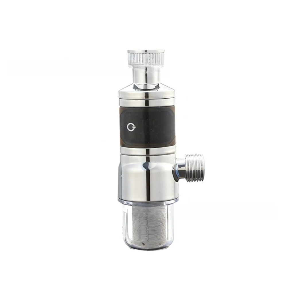 

12-дюймовый фильтр для воды из нержавеющей стали со светодиодным цифровым дисплеем температуры удаляет примеси ржавчины, высокая скорость потока