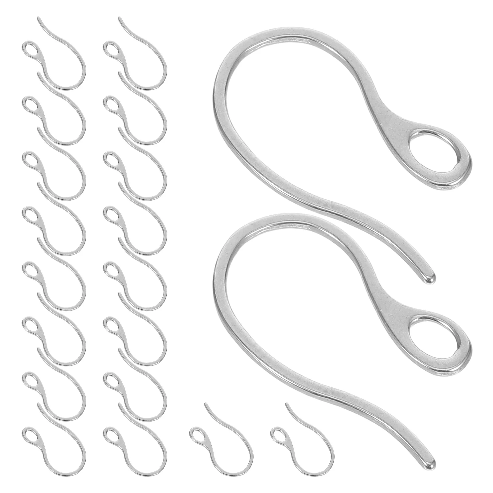 20 accessori per orecchini a forma di orecchio, accessori in acciaio inossidabile per la creazione di gioielli
