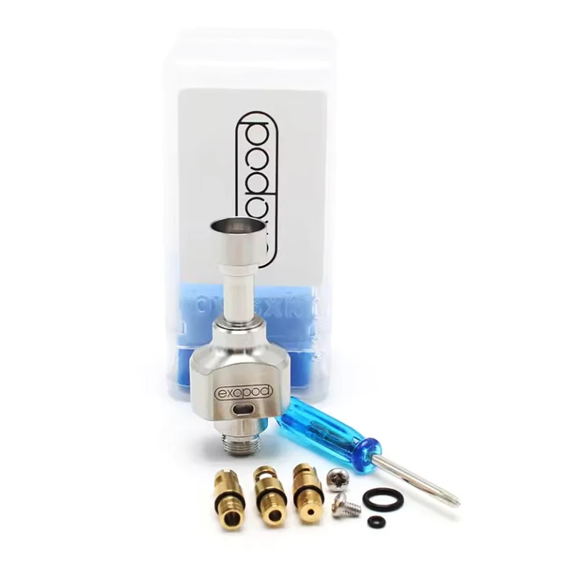 SXK Exopod EXO RBA Bridge Atomizer 4 Air Pins 316 Stainless Steel Boro Tank for BB Mod Billet Box Mod MTL Or DL 4.5ml trim part