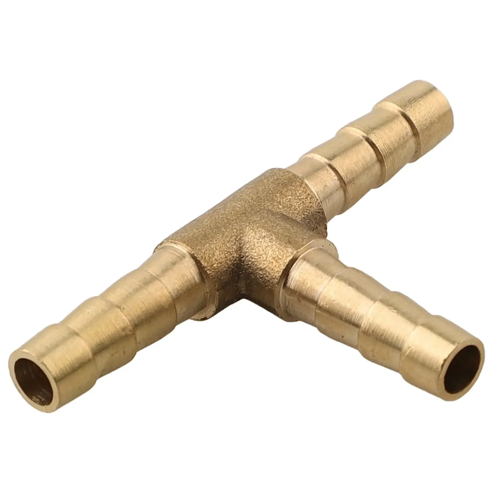 Confined Spaces 3 Way Tubing Fitting Barbed Tee Fitting Gold Elegant Appearance High-quality Brass Optimal Size