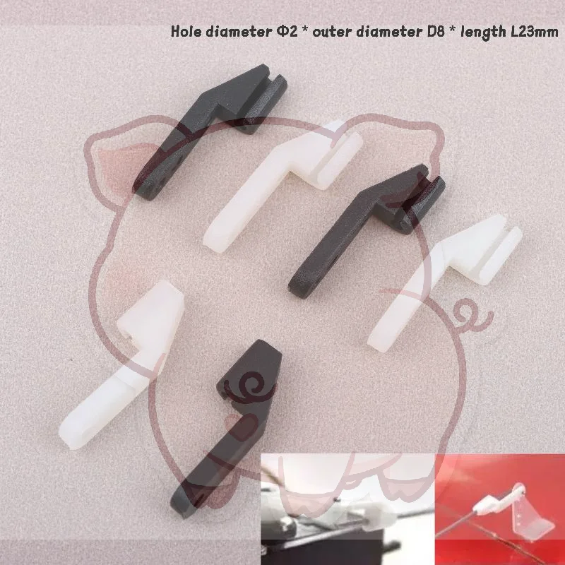 Aeromodelling 10Pcs 2mm Nylon Control Rod Fixers for RC Airplane Sturdy Easy Assembly