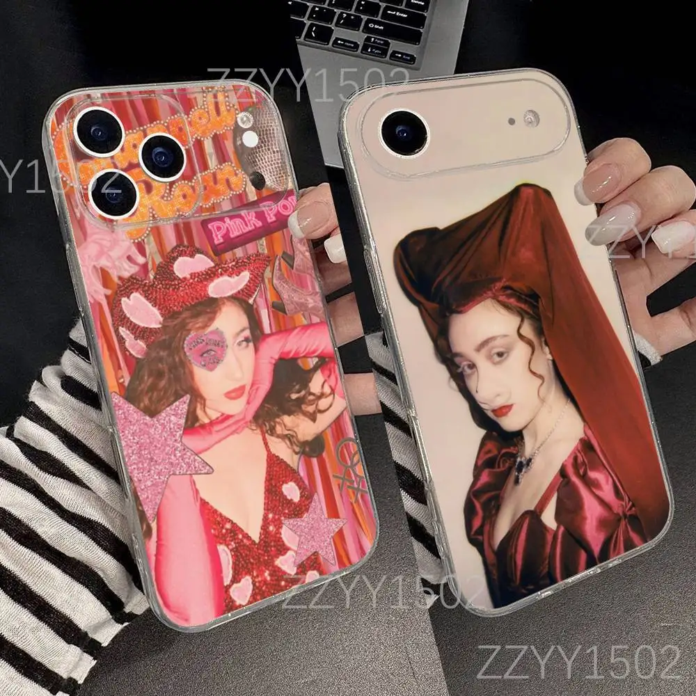 

C-Chappell Roan Good Luck Babe Phone Case For iPhone 17,16,15,14,13,12,11 Pro,Max,Plus,X,XS,XR,SE4,E Mini Transparent Soft