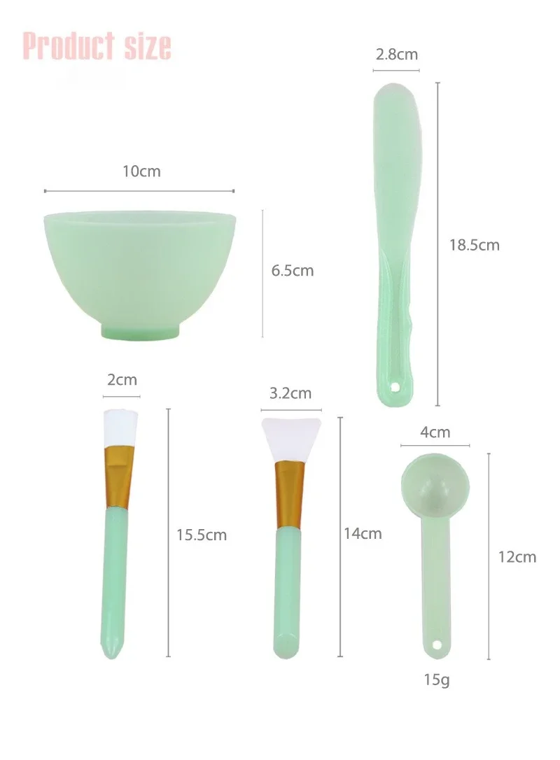 4/5Pcs Gesichts Pinsel Maske Schüssel Löffel Set Maske Pinsel Bar Mischen Werkzeuge DIY Schönheit Werkzeuge Hautpflege make-up Liefert Frau Gesichts Werkzeug