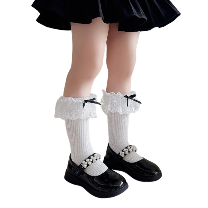 Fashionable and Comfortable Middle Calf Socks Length for 3-10T Girls