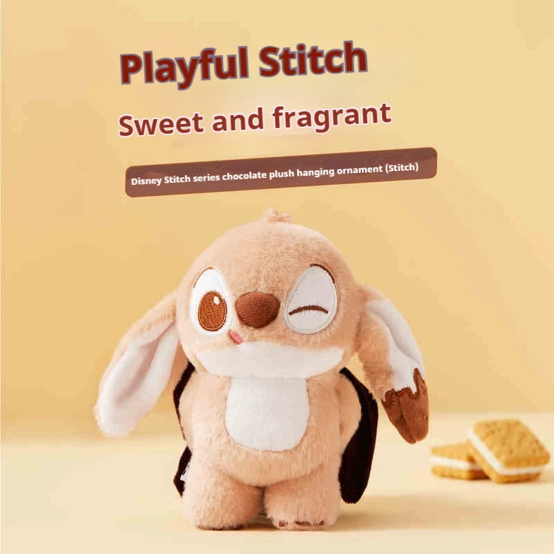 

Disney Stitch Plush Toys Keychain Soft Toy Cute Stuffed Animal Pendant Gift For Girls Angel Doll Bag Kids Birthday