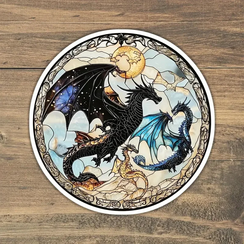 

Dragon Waterproof Adhesive Sticker for Cars, Trucks, Motorcycles, Laptops, Windows, Glass, Walls - Indoor & Outdoor Use