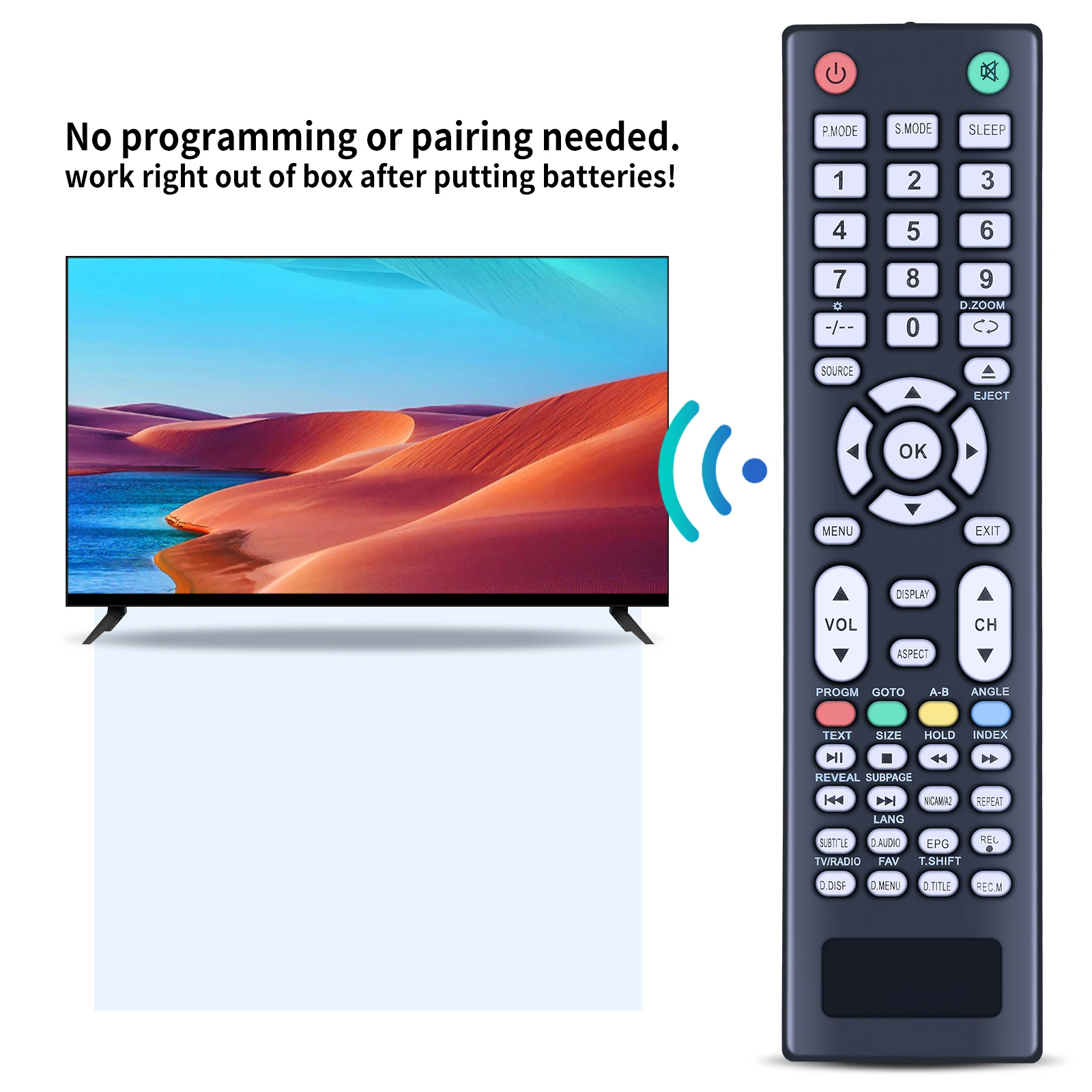 RM-C3212 Remote Control For JVC 4K UHD Smart LED TV RM-C3127 RM-C3128 RM-C3126