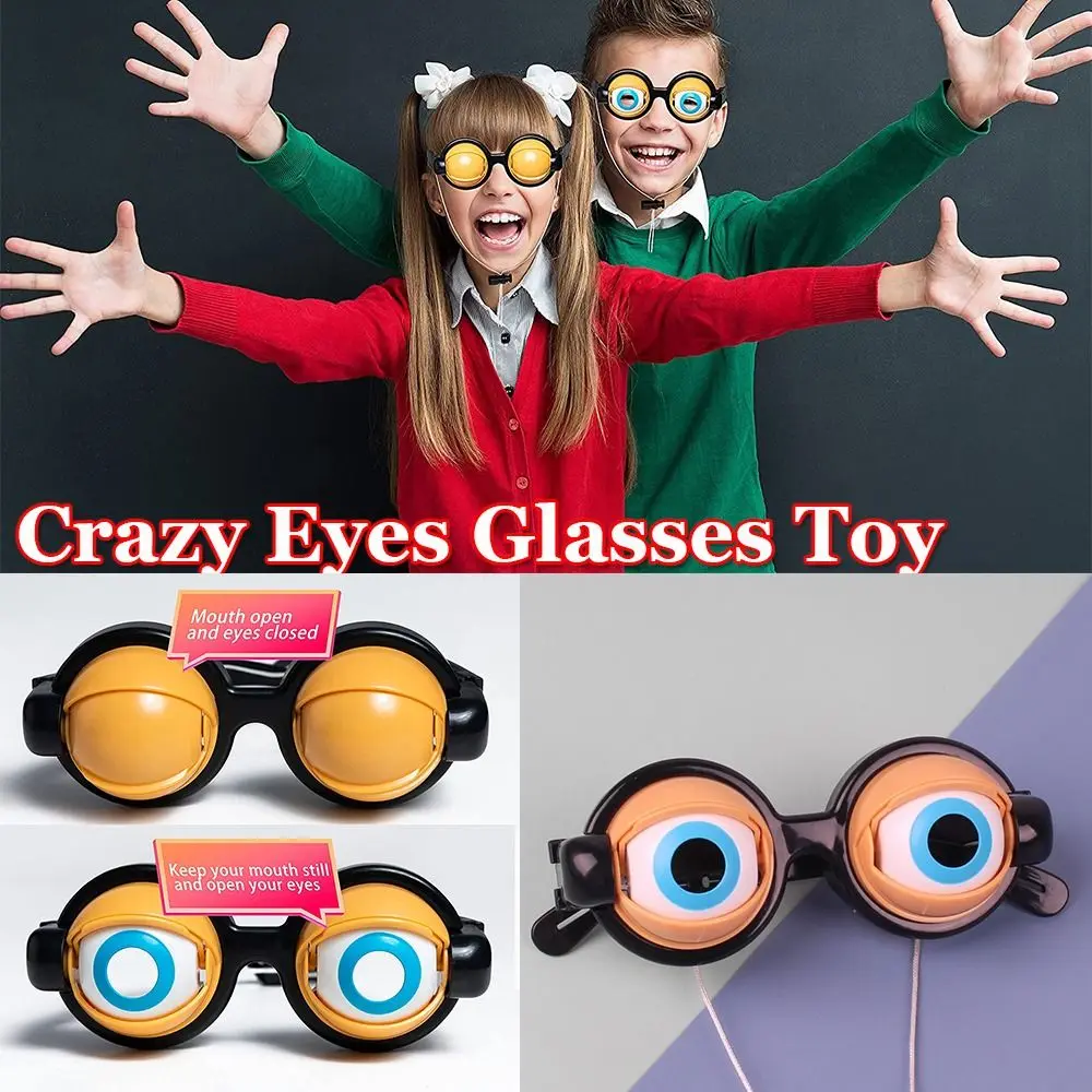

Halloween Gifts Big Frog Eye Party Toy Adult Kids Crazy Eyes Props Party Eyewear Crazy Blink Funny Glasses