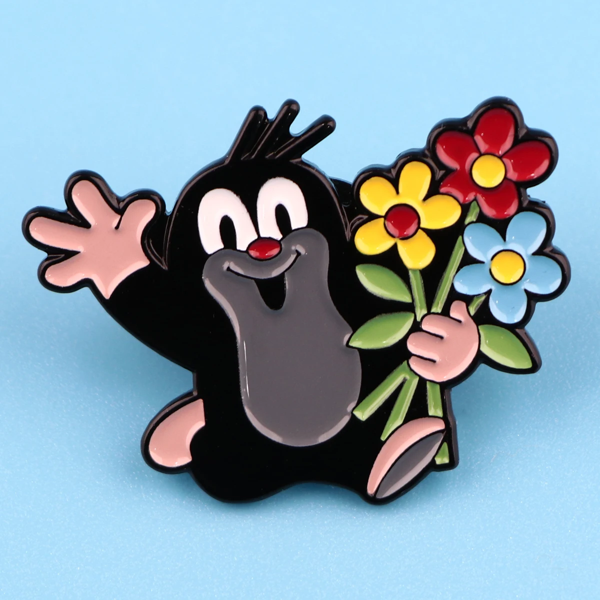 Cute Mole Enamel Pin Brooches For Women Lapel Pins Badge on Backpack Costume Accessories Fashion Jewelry Gifts for Friends