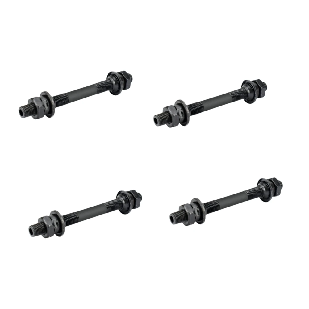 Bicycle Rear Hub Axle 145mm Steel Compatible for Loose Bead Drum Wheels Requires Quick Release Lever for Assembly and Use
