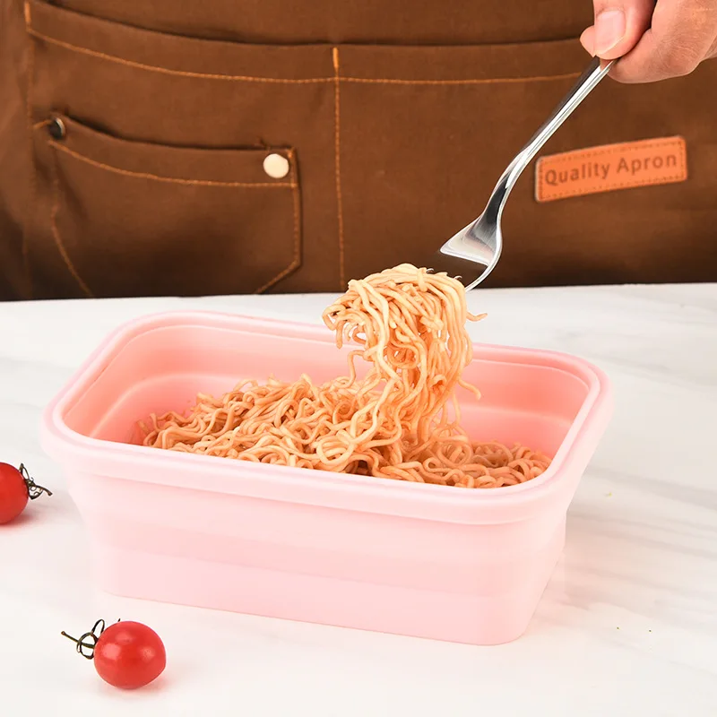 4Pcs 접이식 실리콘 도시락 상자 휴대용 식품 저장  - Meal Prep No Microwave 리뷰 및 가격