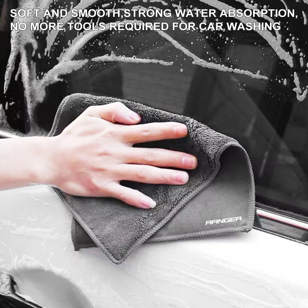 Car Cleaning Cloth Towel Auto Accessories For Ford Ranger Raptor Wildtrak 2023 2006 2021 T8 2022 2014 2017 2019 XLT T6 T7 T9