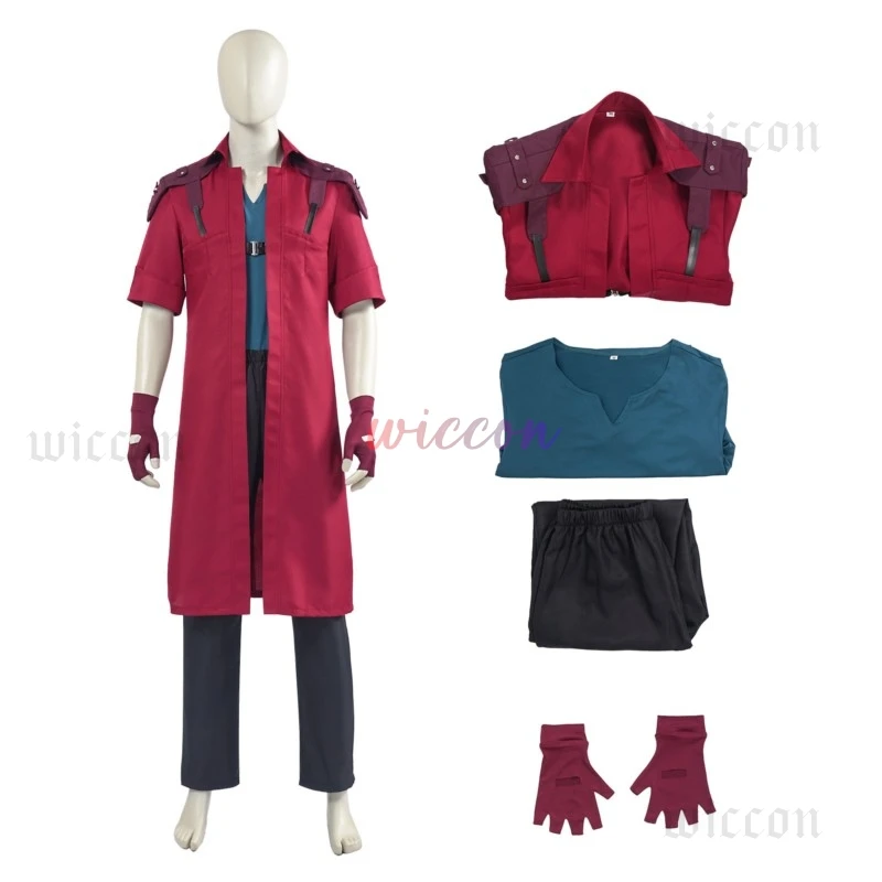 Anime DMC Dante Cosplay Costume Halloween Cosplay Costume ensemble complet Dante Cosplay Costume Halloween Cosplay Costume ensemble complet