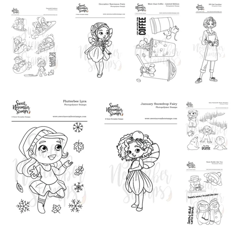 Wonders Narcissus Fairy Snowdrop Baby Winter Metal Cutting Dies Silicone Stamps Scrapbooking Stencil Photo Album Card DIY Paper